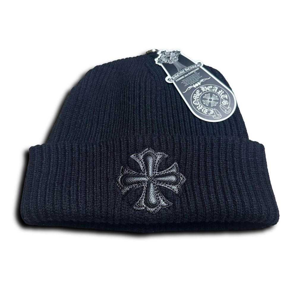 Black Chrome Hearts Beanie - Picture 2 of 7